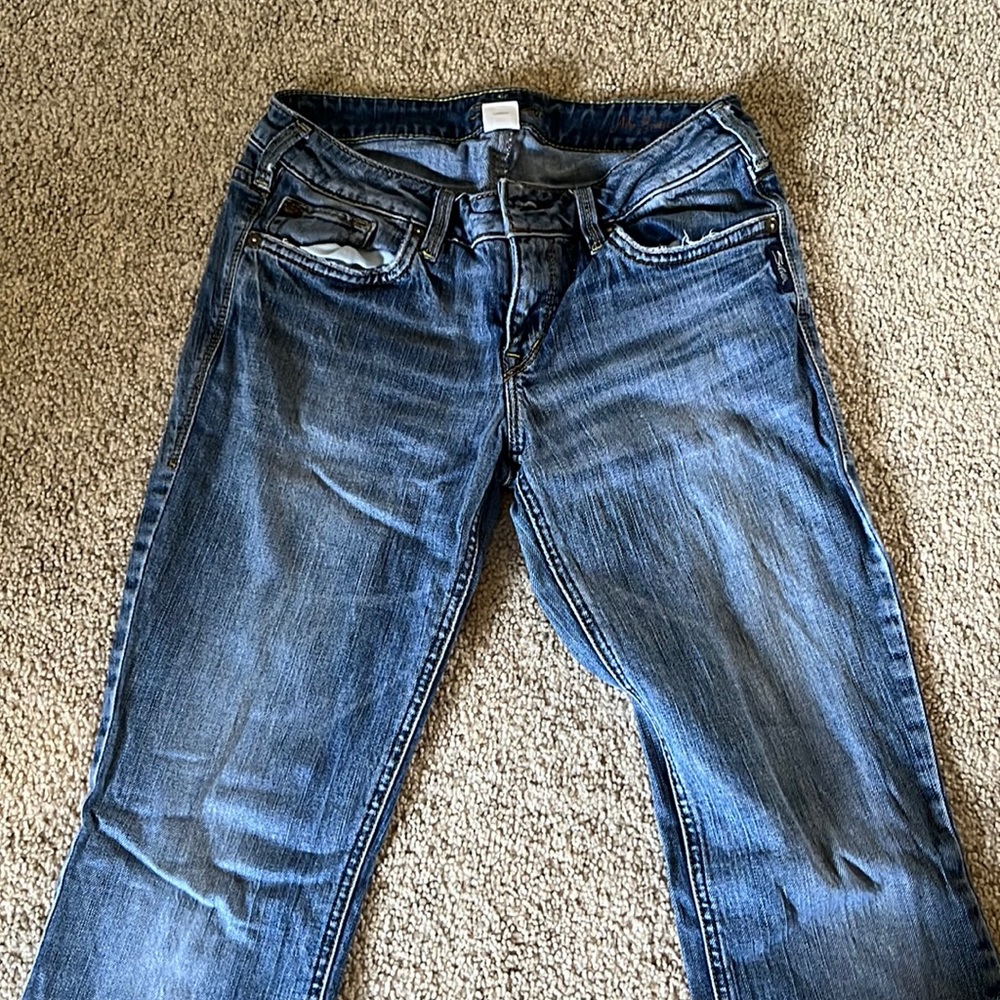 Aiko Boot Cut Silver Jeans 28/33